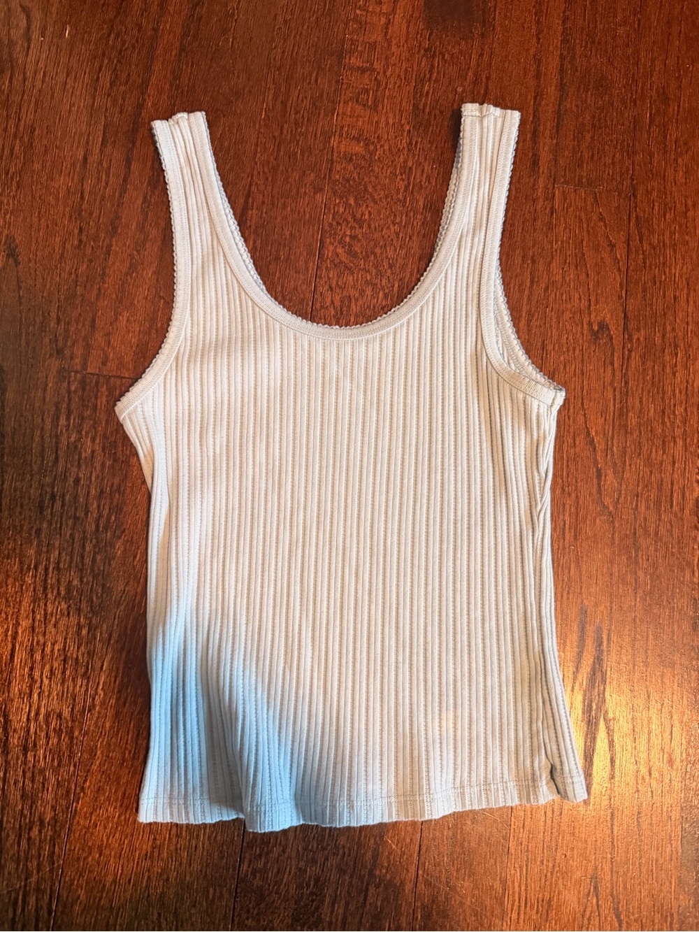 Ribbed Tank Top - baby blue